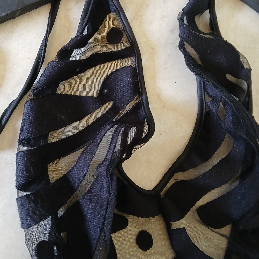 In The Style Black Sheer Lingerie/Jumpsuit Size Medium - Picture 3 of 8